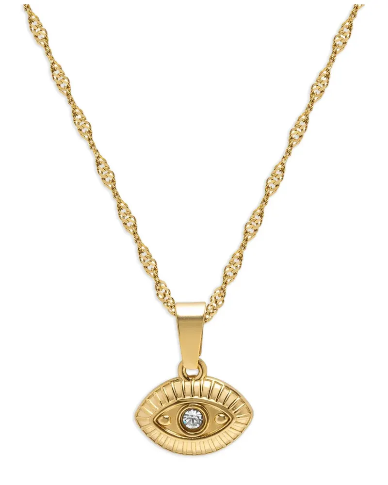 Nialaya Evil Eye pendant necklace - Gold Gold