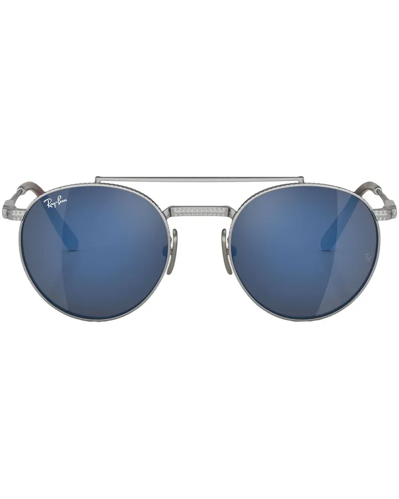 Ray Ban Round II Sonnenbrille aus Titan - Silber Silber