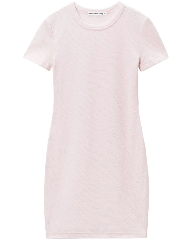 Alexander Wang Minikleid aus Logo-Jacquard - Rosa Rosa