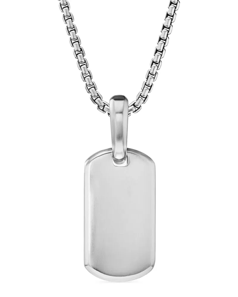 David Yurman Chevron Anhänger aus Sterlingsilber 21mm Silber