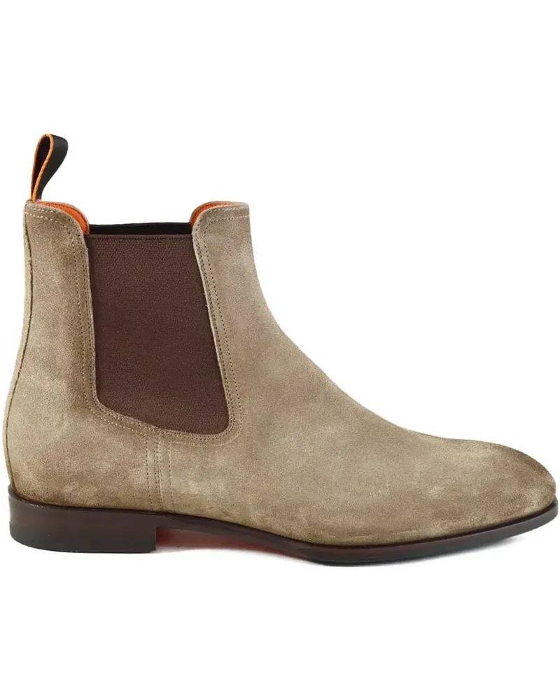 Santoni Archerboot pull-tab Chelsea boots - Nude Nude
