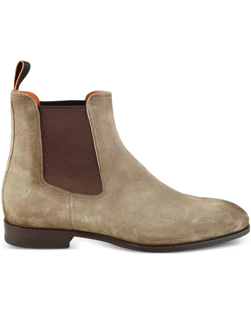 Santoni Archerboot Chelsea-Boots mit Lasche - Nude Nude