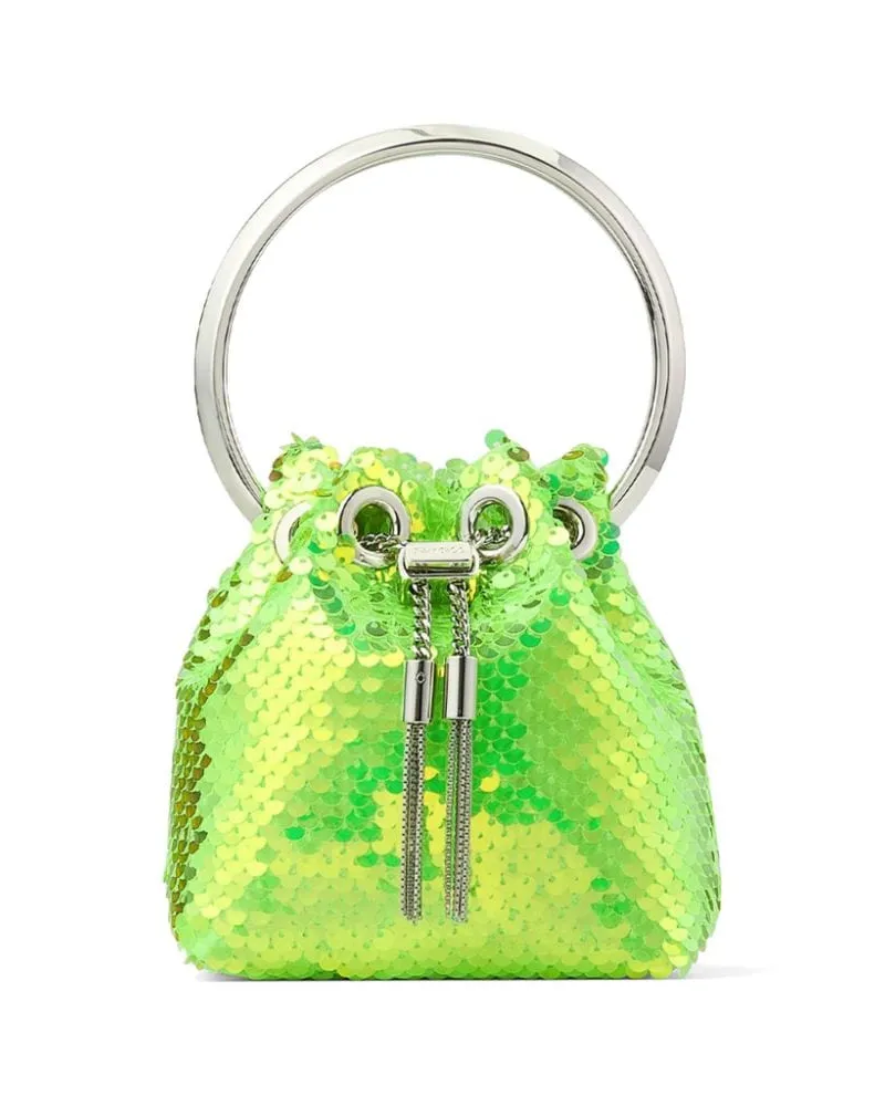 Jimmy Choo Micro Bon Bon Beuteltasche Grün