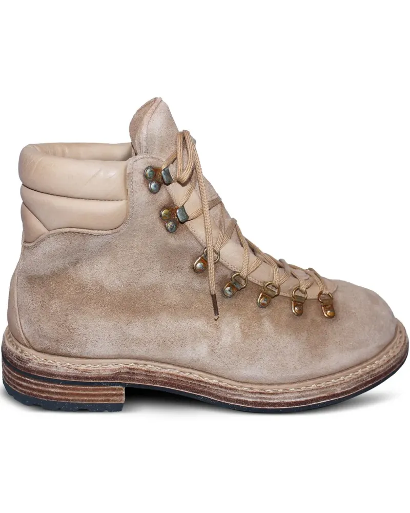 GUIDI Hiking-Boots aus Wildleder - Nude Nude