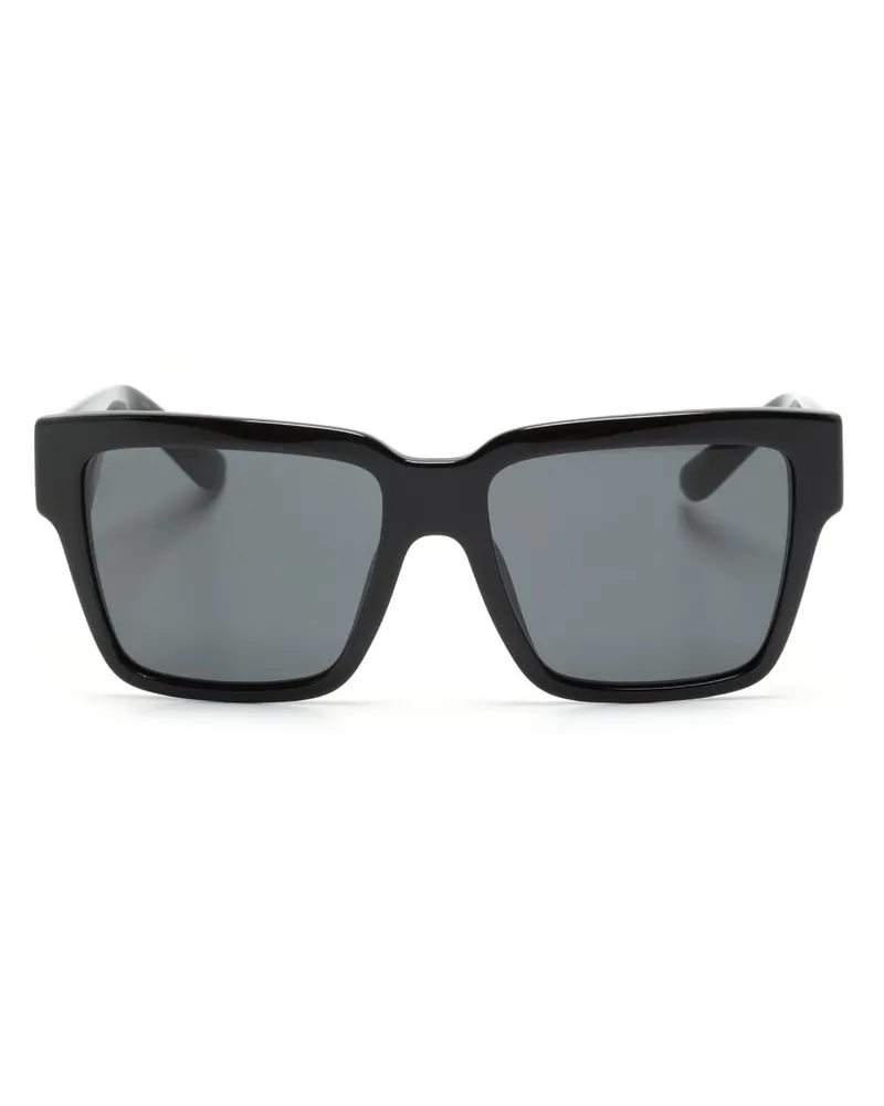 Dolce & Gabbana Sonnenbrille mit eckigem Gestell - Schwarz Schwarz