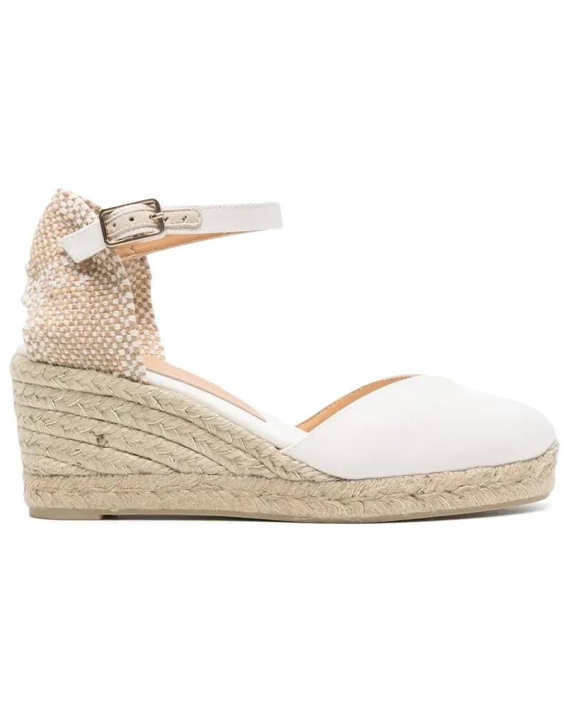Castañer Chiara Wedge-Espadrilles 60mm - Weiß Weiß