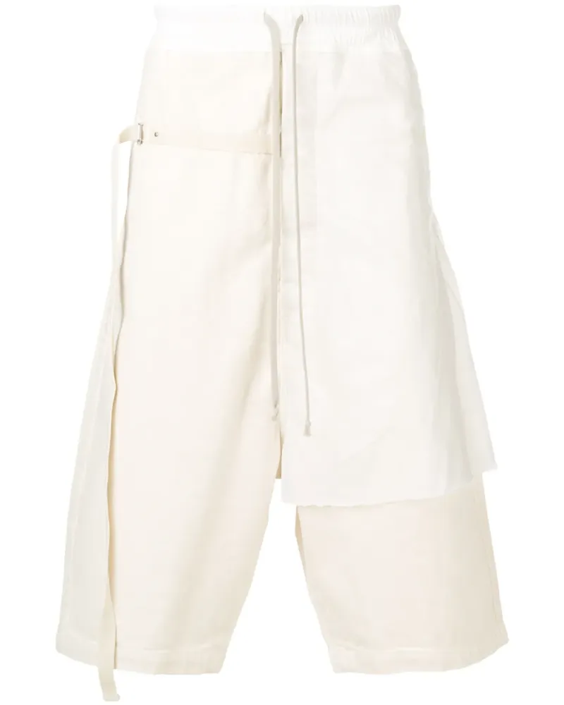 DRKSHDW by Rick Owens Joggingshorts im Layering-Look - Nude Nude