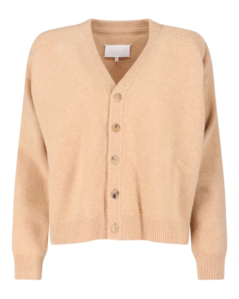 Maison Margiela long-sleeve V-neck cardigan - Nude Nude
