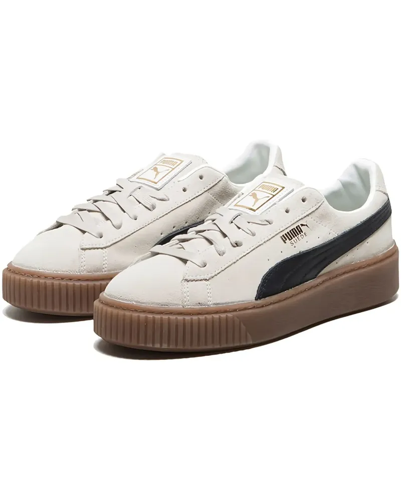 Puma Plateau-Sneakers aus Wildleder - Weiß Weiß
