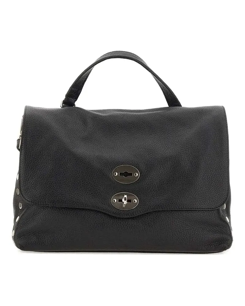 Zanellato Mini-Tasche mit Nieten - Schwarz Schwarz