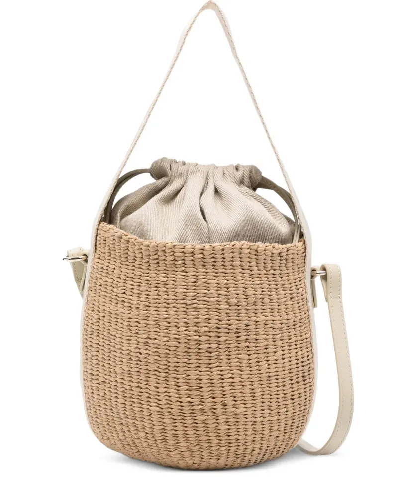 Chloé woven top-handle shoulder bag - Nude Nude