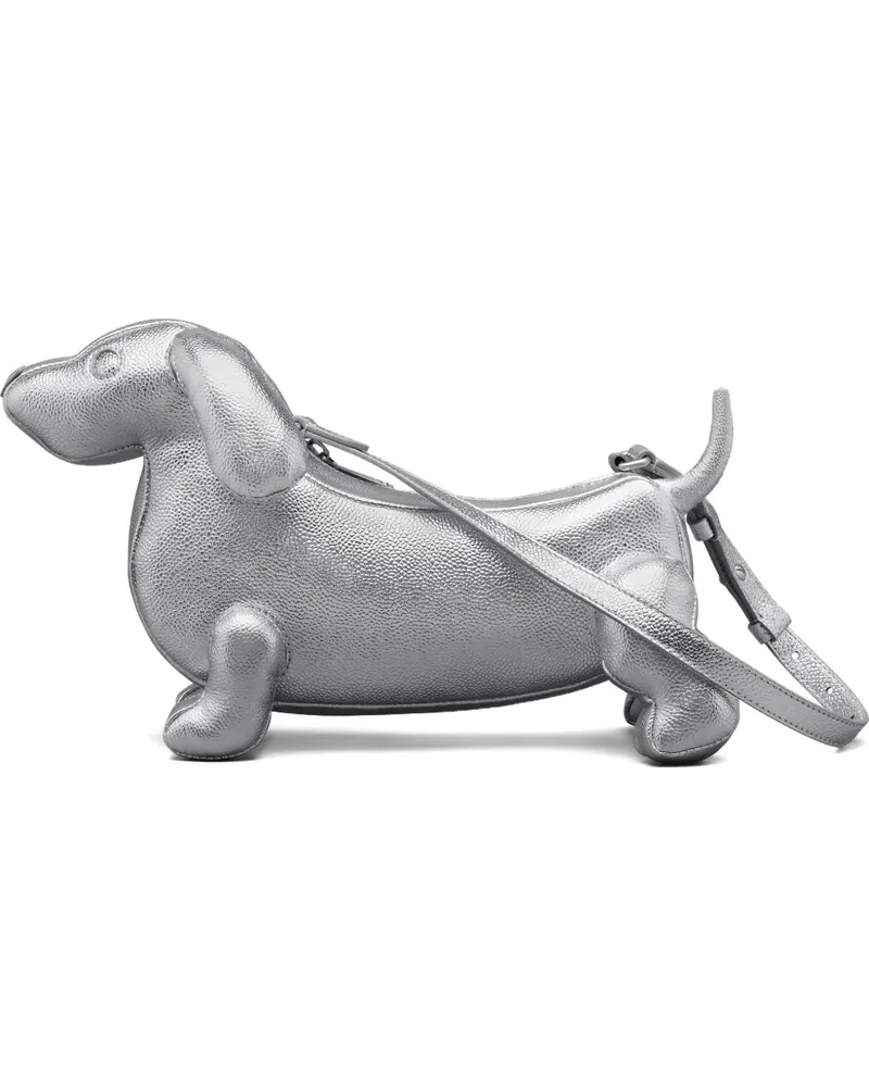 Thom Browne Hector Schultertasche - Silber Silber