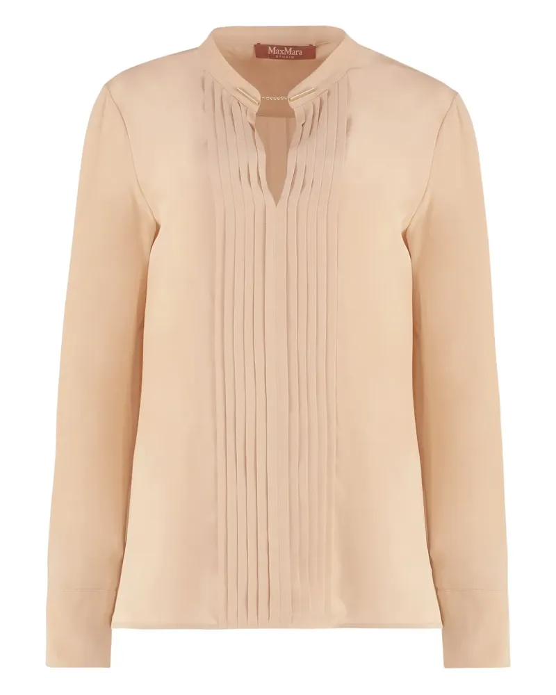 Max Mara Rennes Hemd mit abgerundetem Saum - Nude Nude