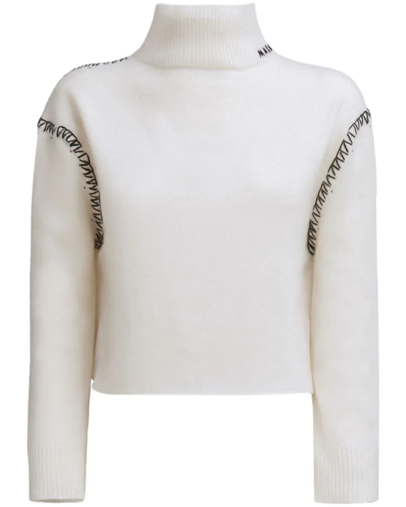 Marni Pullover mit Ziernähten - Weiß Weiß