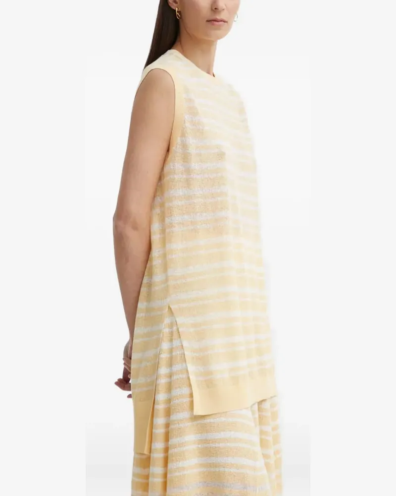 AERON striped sleeveless knit top - Nude Nude