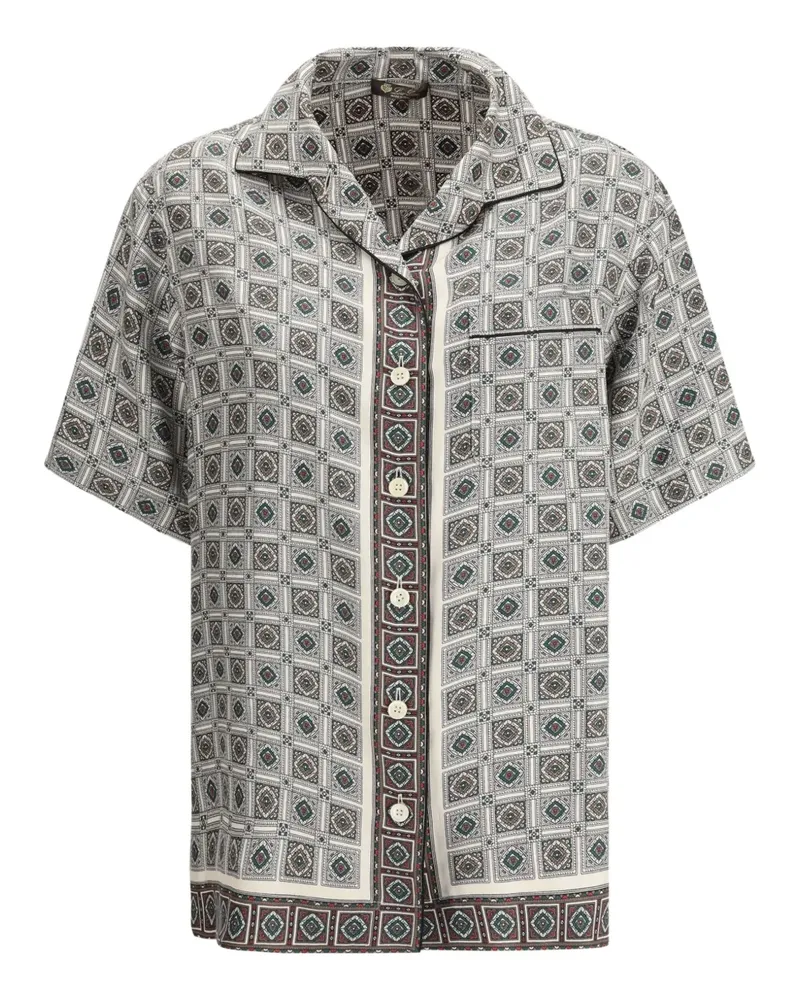 Loro Piana Hemd aus Seide - Weiß Weiß