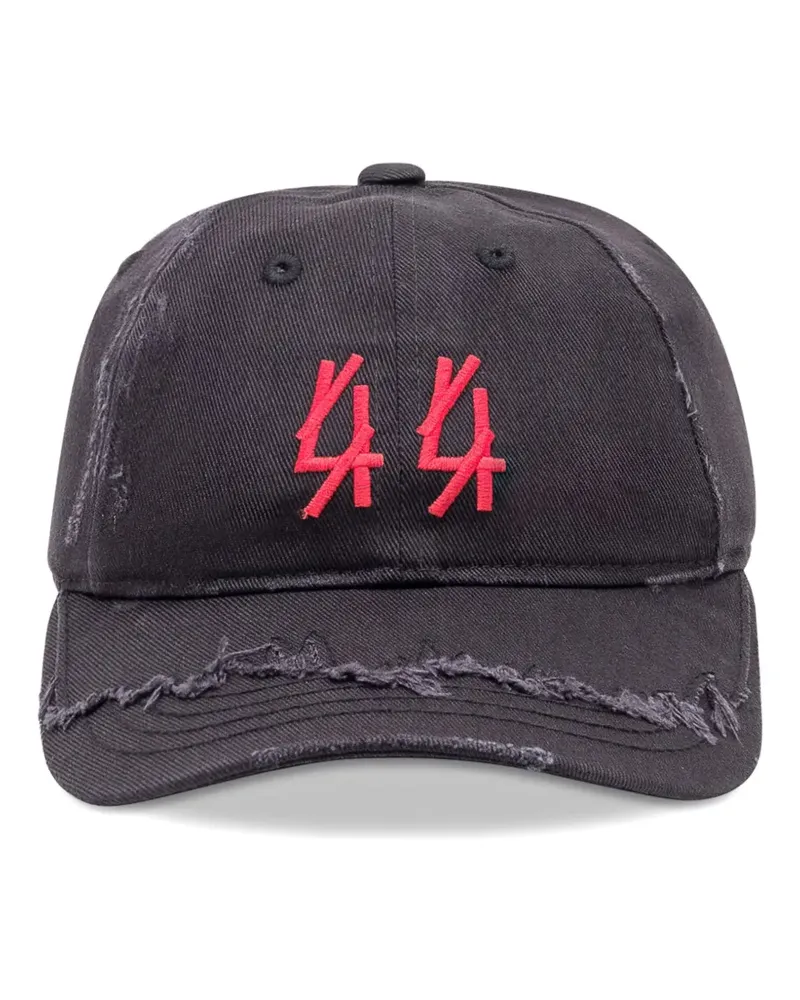 44 LABEL GROUP Baseballkappe mit Logo-Stickerei - Schwarz Schwarz