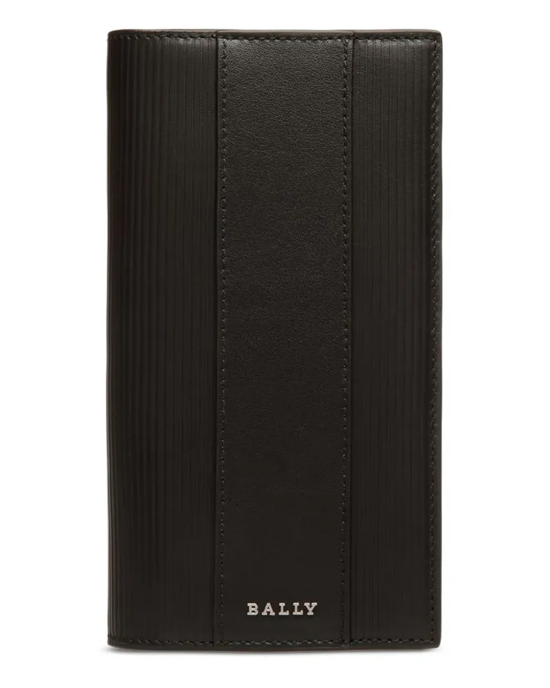 Bally Geripptes Portemonnaie - Schwarz Schwarz