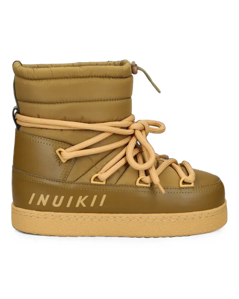 INUIKII quilted lace-up boots - Braun Braun