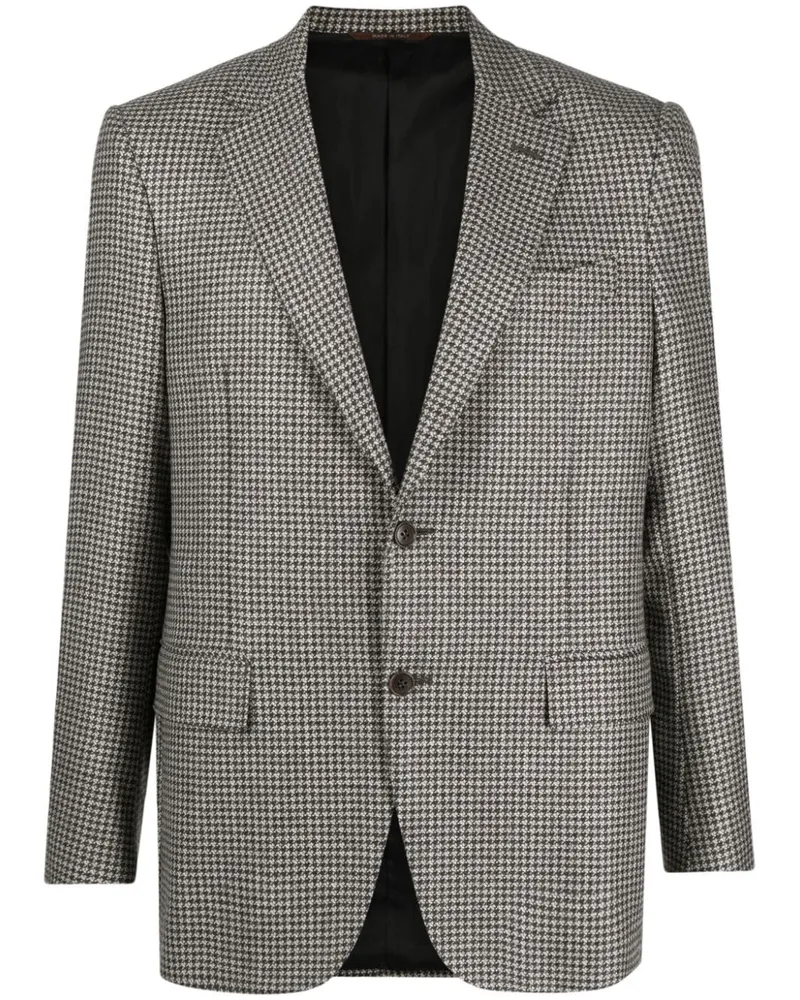Canali Sakko mit Hahnentrittmuster - Grau Grau