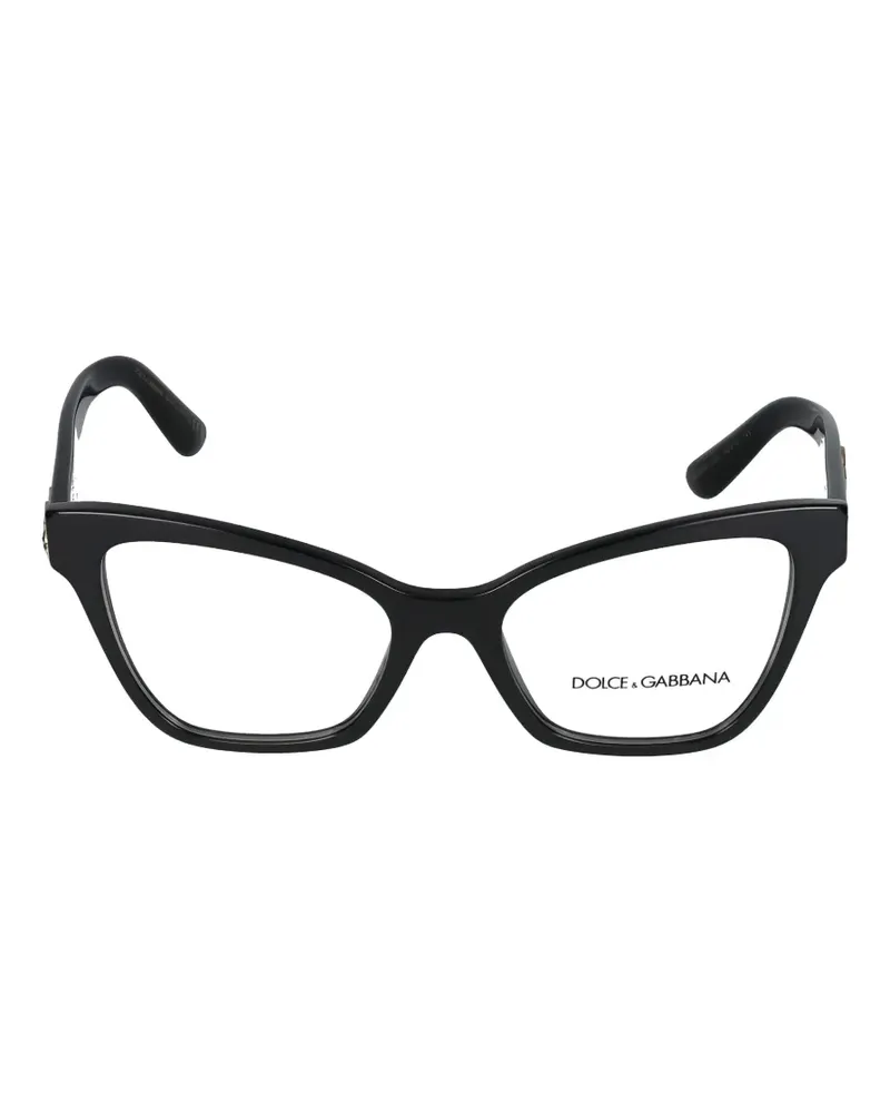 Dolce & Gabbana cat-eye frame glasses - Schwarz Schwarz