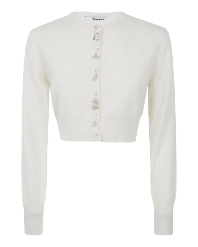 Vivetta fish-detail cardigan - Weiß Weiß