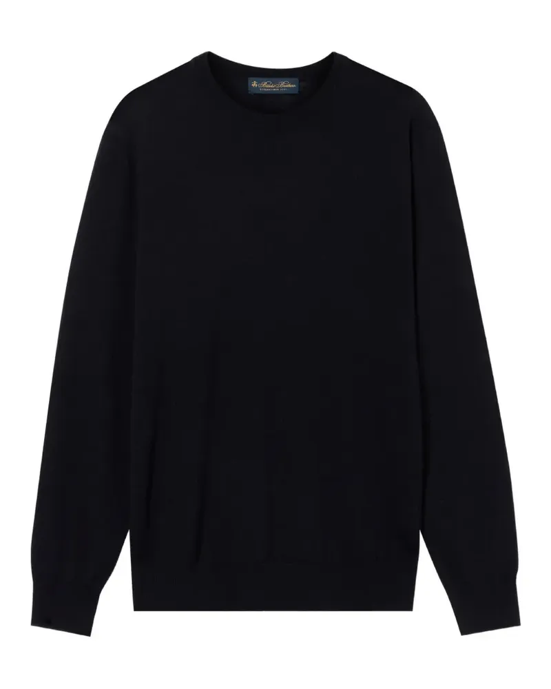 Brooks Brothers Pullover mit geripptem Saum - Schwarz Schwarz