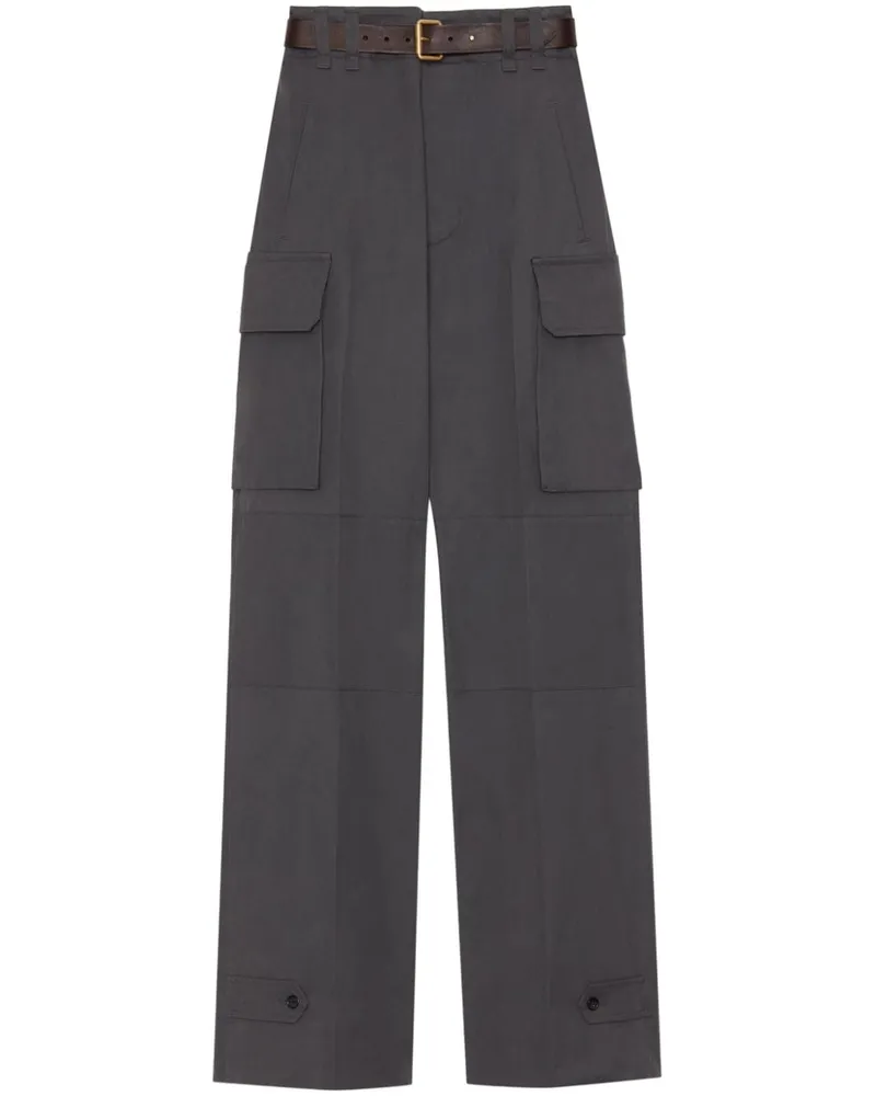 Saint Laurent Cassandre Cargohose - Grau Grau