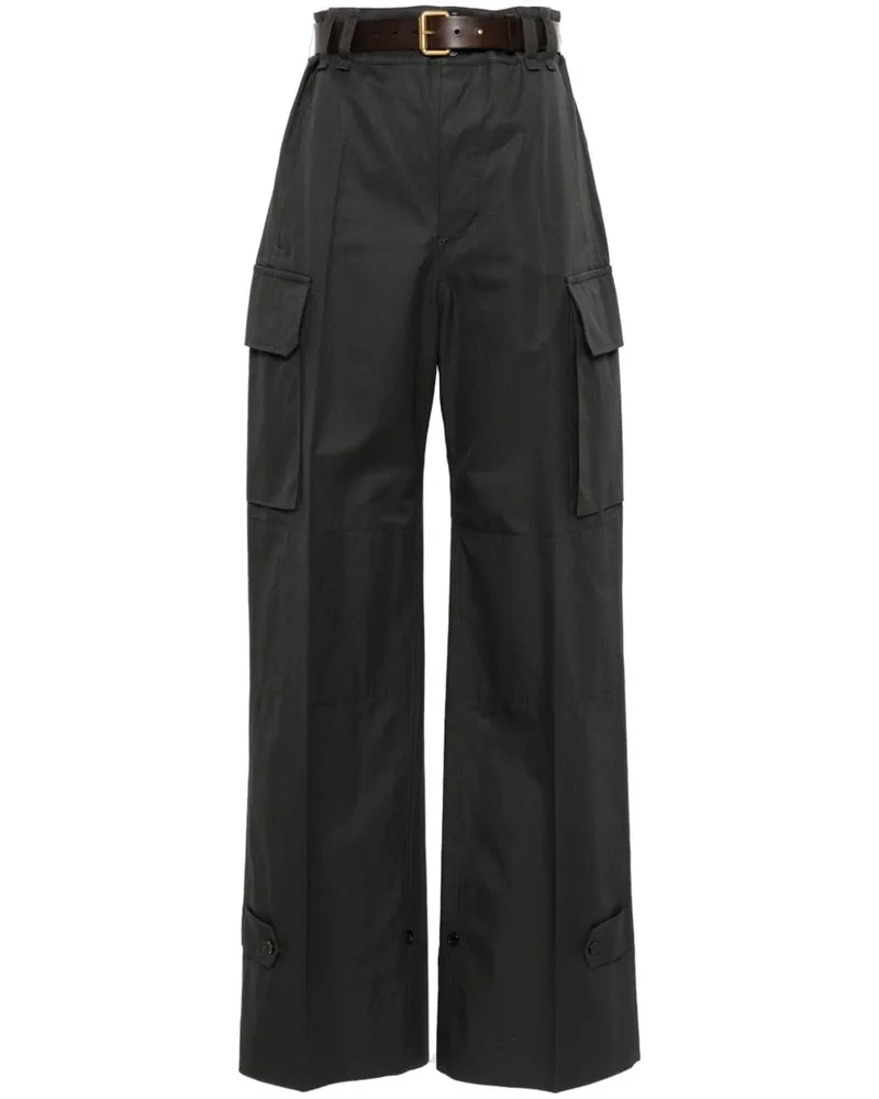 Saint Laurent Cassandre Cargohose - Grau Grau