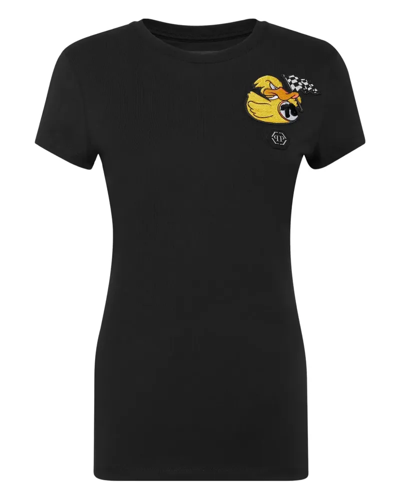 Philipp Plein T-Shirt aus Baumwolle - Schwarz Schwarz
