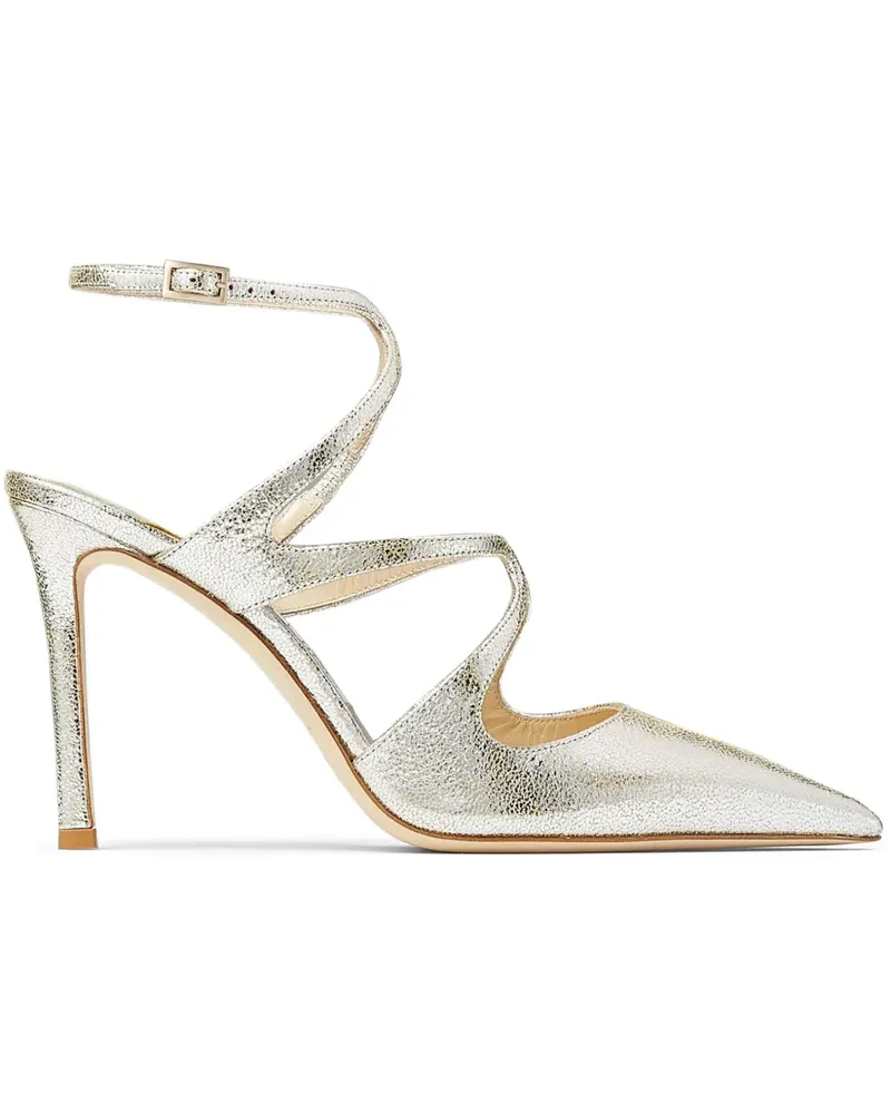 Jimmy Choo Azia Pumps mit metallischem Finish 95mm - Silber Silber