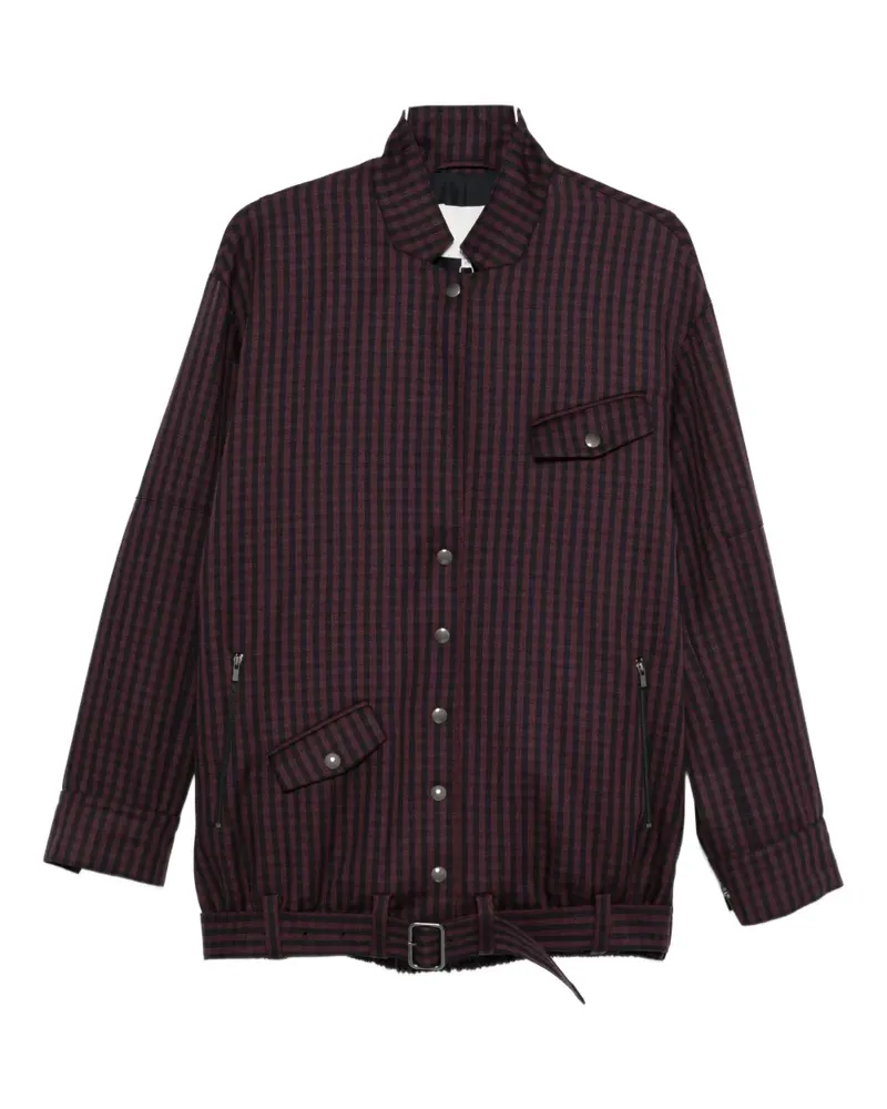 tibi gingham bomber jacket - Rot Rot