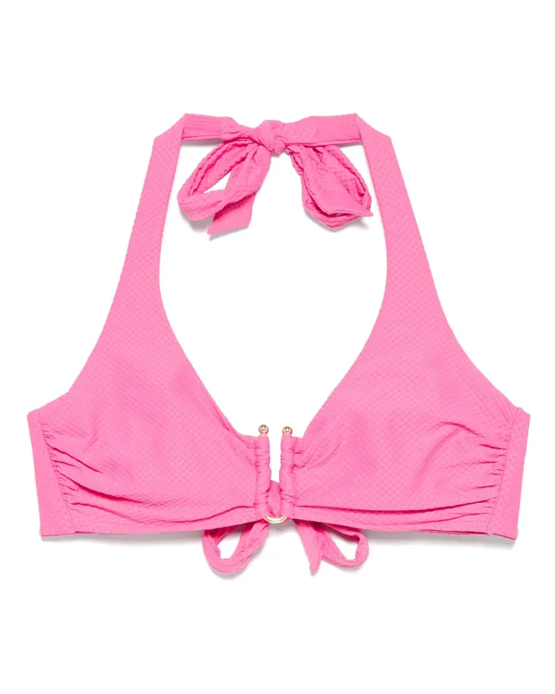 Heidi Klein Bikinioberteil mit U-Steg - Rosa Rosa