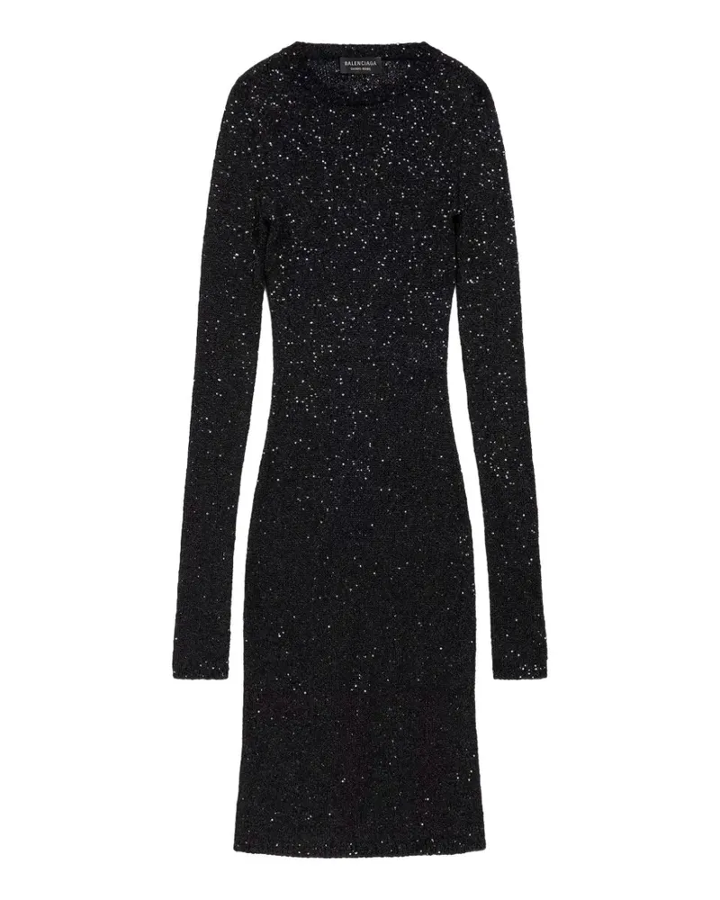 Balenciaga elegant midi dress - Schwarz Schwarz