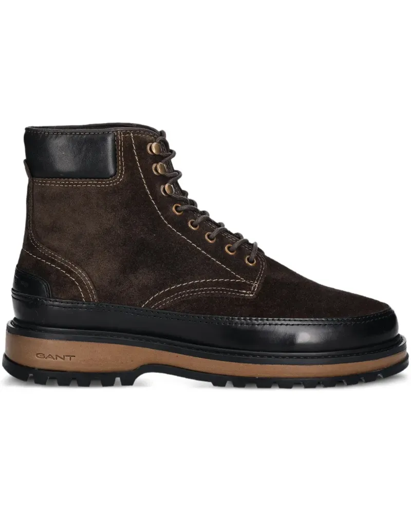 Gant Clafton lace-up panelled boots - Braun Braun