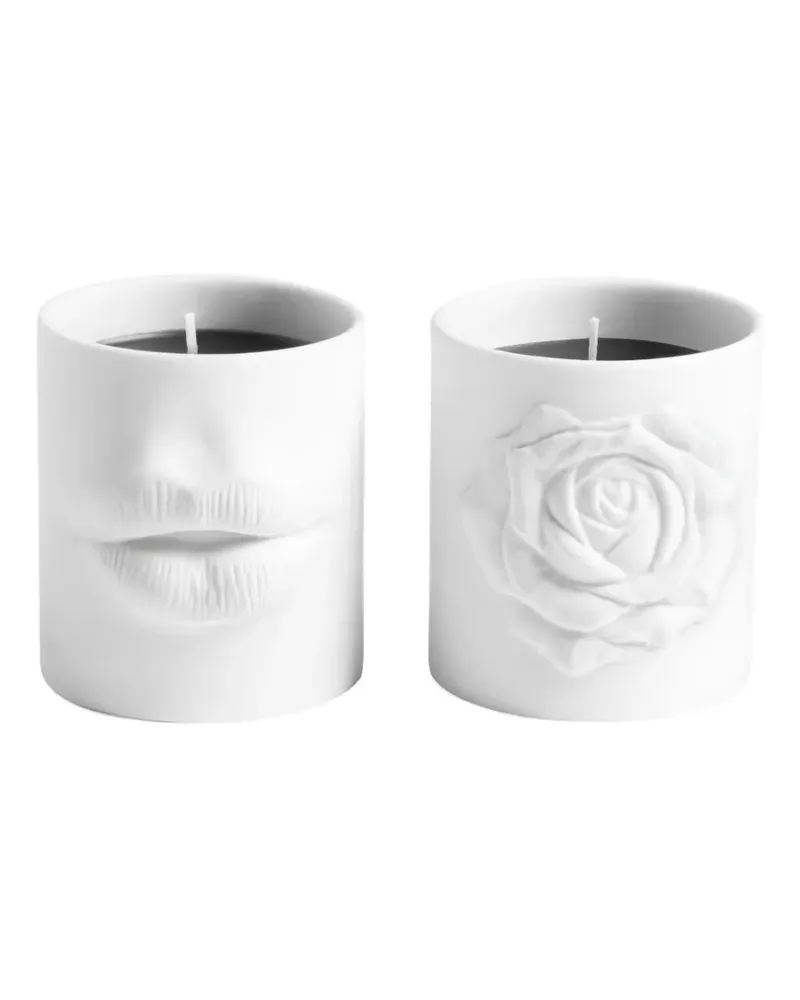 L’OBJET Kleines Le Duo Kerzen-Set - Weiß Weiß