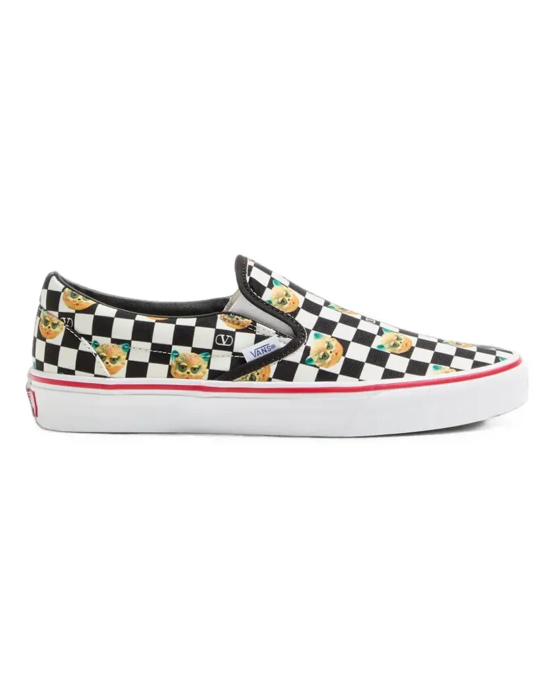 Valentino Garavani x Vans Slip-On-Sneakers mit Schachbrett-Print - Schwarz Schwarz