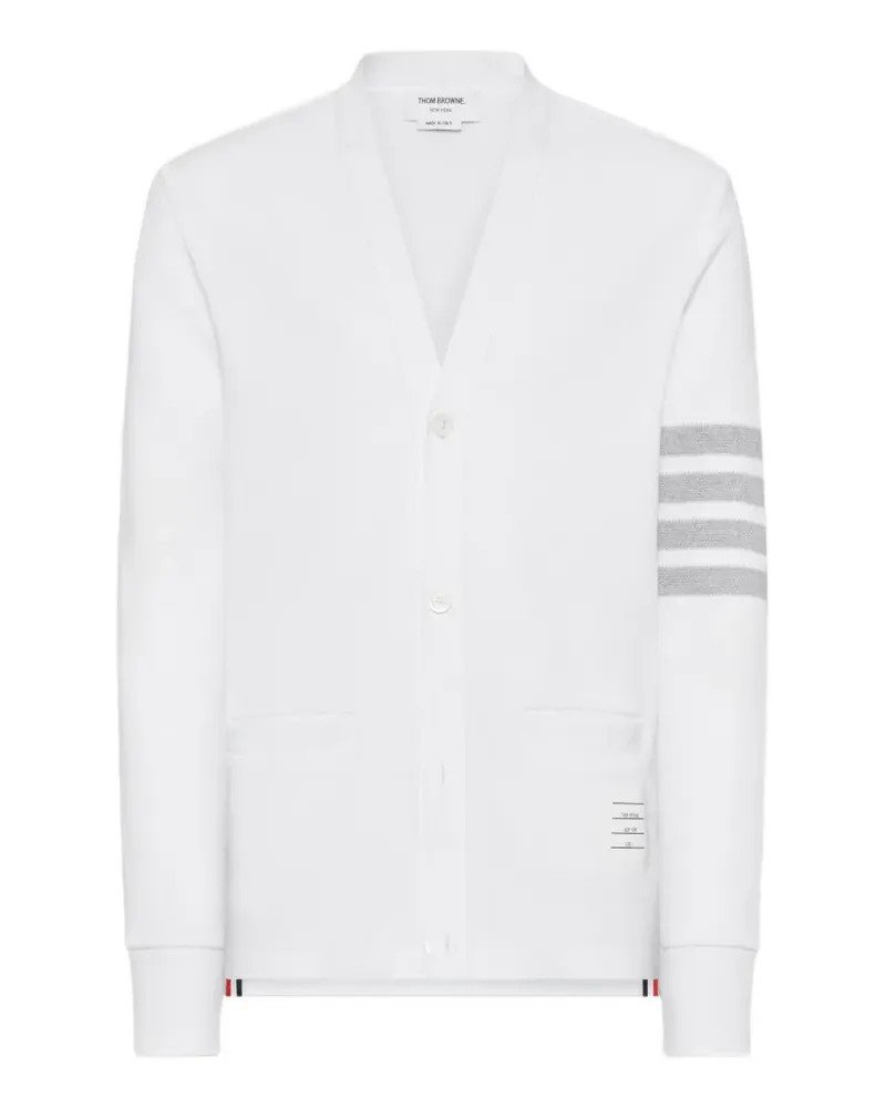 Thom Browne 4-Bar piqué cardigan - Weiß Weiß