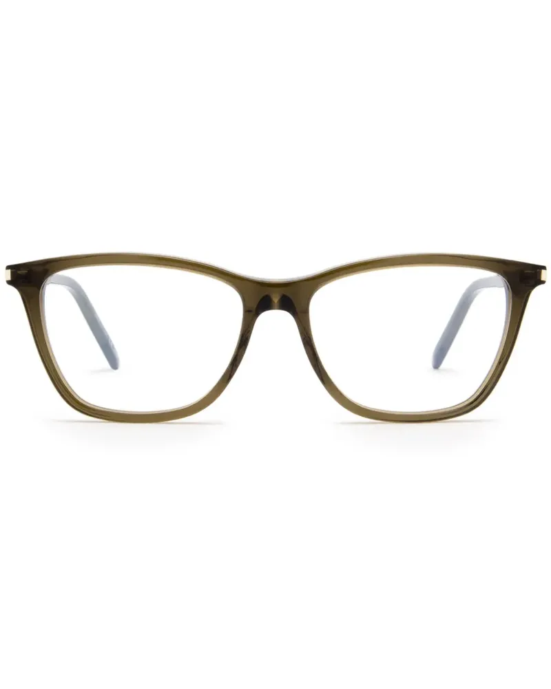Saint Laurent Eckige Brille - Grün Grün