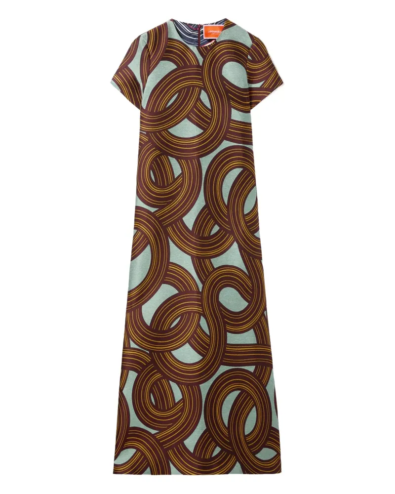 La DoubleJ Swing midi dress - Blau Blau