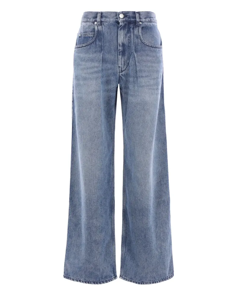 Isabel Marant Rodayna Jeans mit Falten - Blau Blau