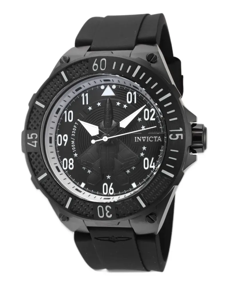 Invicta Pilot Armbanduhr 50mm - Schwarz Schwarz