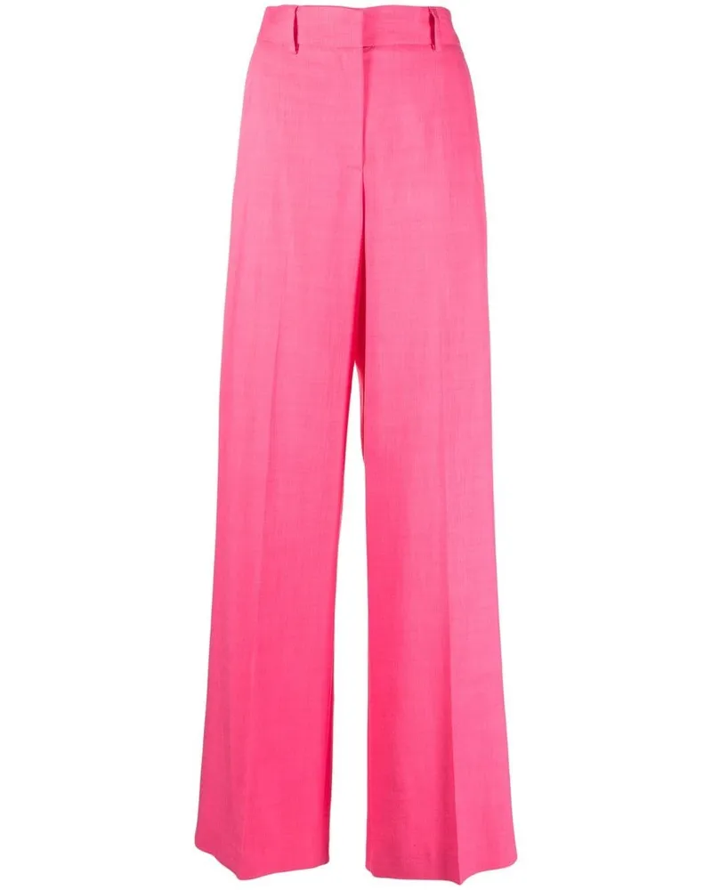 MSGM High-Waist-Hose mit weitem Bein Rosa