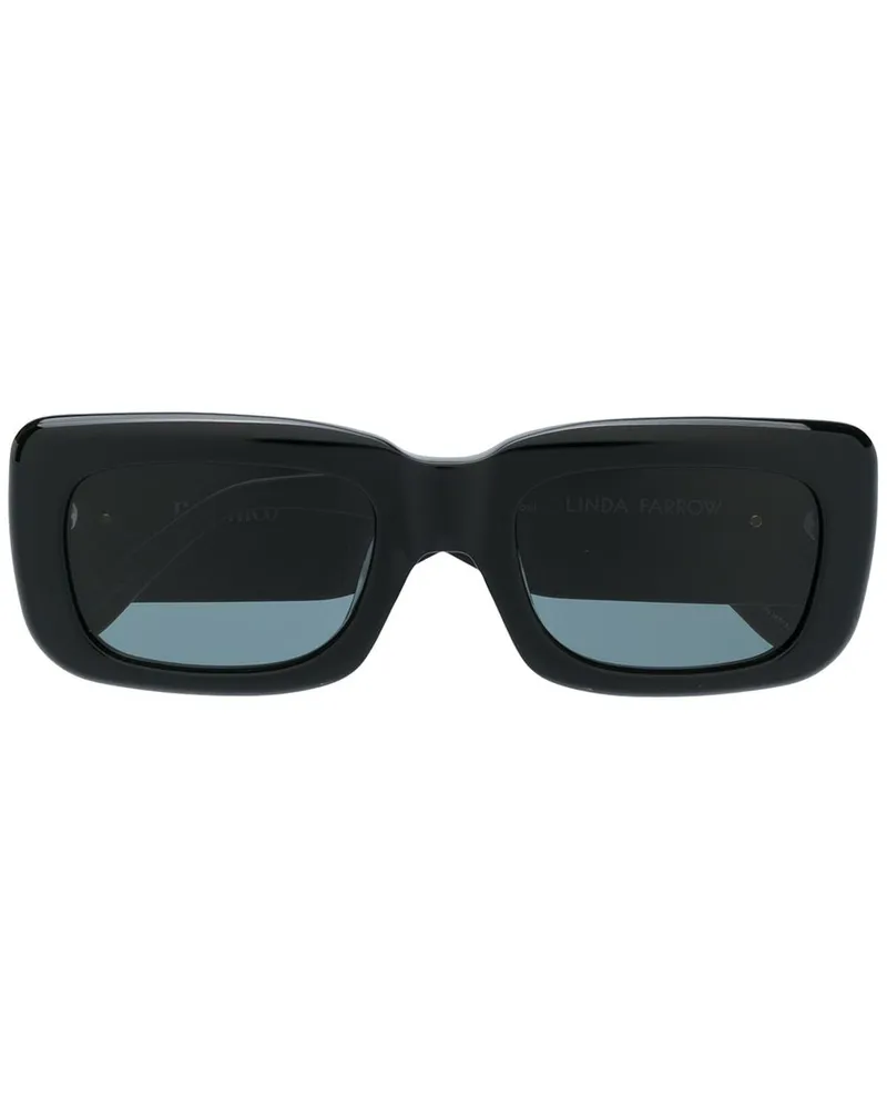 ATTICO x Linda Farrow 'Marfa' Sonnenbrille - Schwarz Schwarz