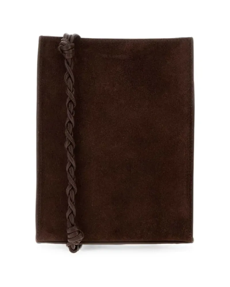 Jil Sander Tangle suede shoulder bag - Braun Braun