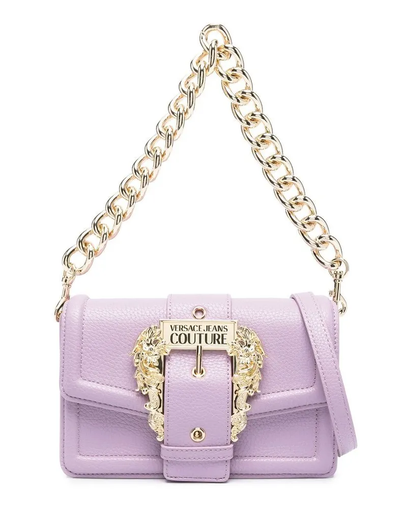 Versace Jeans Schultertasche mit Barockmuster - Violett Violett