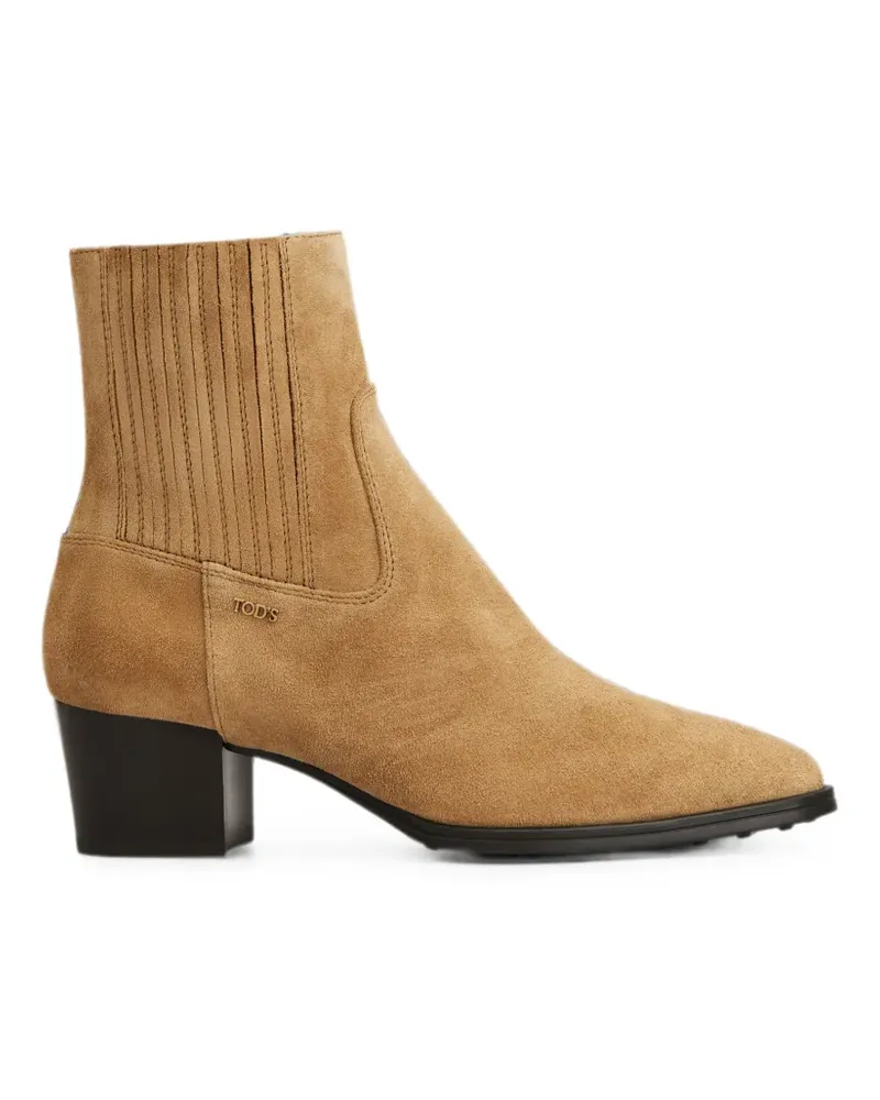 TOD'S Stiefel mit Logo - Nude Nude