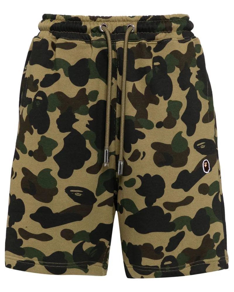 BAPE Shorts mit Camouflage-Print Grün