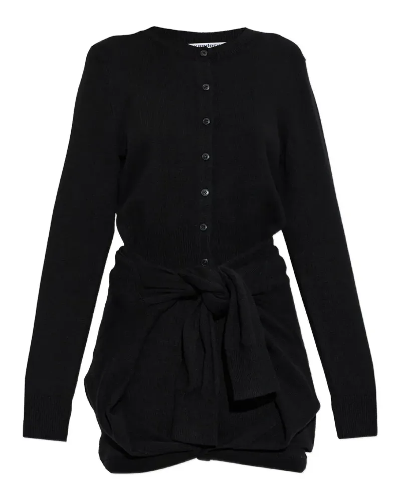 Alexander Wang tie-waist button-up mini dress - Schwarz Schwarz