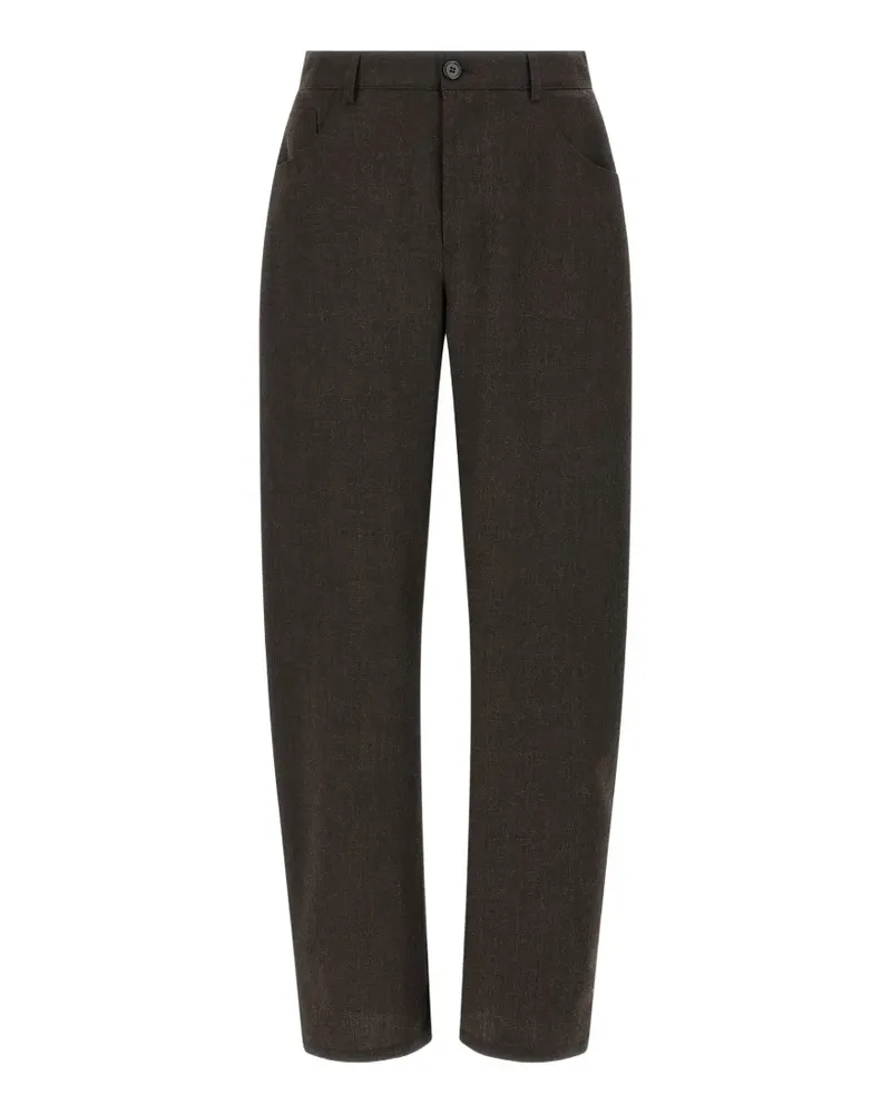 Séfr Nasedo barrel-leg trousers - Braun Braun